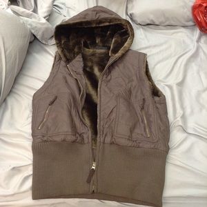 Rafaella Brown Fur Lined Vest